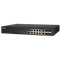 Edge-Core ECS4100-12PH: PoE Gigabit Ethernet L2 Acces Switch s 2 combo porty a 1GE uplinkem 12 port, PoE budget 180W, zdroj 230V AC