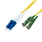 MODnet MOF-PC-OSE2A/LC-5D: Optický SM 9/125um patchcord, duplex, konektory E2000(APC)/LC, délka 5m