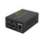 N-net NT-G2100SFPv2: Gigabit Ethernet media konvertor 10/100/1000M RJ45 na 2x GE SFP slot, funkce obnova linky do 10ms, integrovaný zdroj