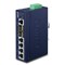 Planet IGS-5225-4T2S: L2+/L4 industriální switch s managementem, 4* 1000T + 2* 100/1000X SFP (-40 to 75 C, duální vstupy na 12~48VDC,  Modbus TCP, prvky síťové bezpečnosti, IPv4/6 statické směrování)
