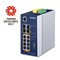 Planet IGS-5225-8P2S2X: L3 industriální PoE+ switch s managementem, 8* 1000T + 2* 100/1000X SFP + 2* 10G SFP+, -40 až 75 C, 2x vstupy - 48 až 56V DC, Modbus TCP, prvky síťové bezpečnosti, OSPFv2 a IPv4/6 statické směrování