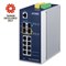 Planet IGS-5225-8T2S2X: L3 industriální switch s managementem, 8* 1000T + 2* 1G/2.5G SFP + 2* 10G SFP+ (-40 do 75 C, duální vstupy na 12~48VDC)