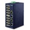 Planet IFGS-1822TF: L2 industriální switch bez managementu, 16* 10/100TX + 2* 1 Gb TP/SFP Combo porty, (-40 až 75 C, duální vstupy na 12-48VDC / 24VAC)