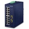 Planet IGS-1820TF: L2 industriální switch bez managementu, 16* 10/100/1000T + 2* 1000X SFP, (-40 až 75 C, duální vstupy na 12~48V DC/24V AC)