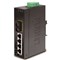 Planet ISW-511S15: Průmyslový Fast Ethernet switch, 4x 10/100Base-TX, 1x 100Base-FX(SC-SM,1310nm,15km), 12-48V DC/24V AC, -10~60°C