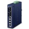 Planet ISW-621T: L2 industriální switch bez managementu, 4*10/100TX + 2* 100Base-FX (SC, MM, 2 km), -40 - 75 C