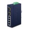 Planet ISW-621TF: L2 industriální switch bez managementu, 4*10/100TX + 2* 100Base-FX SFP Fiber (-40 - 75 C)