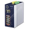 Planet IGS-10020HPT: L2+/L4 industriální PoE+ switch s managementem, 8* 10/100/1000T + 2* 1G/2.5G SFP, -40 to 75 C, 12V - 48V DC, Modbus TCP, ONVIF, prvky síťové bezpečnosti, IPv4/6 statické směrování