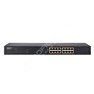 Edge-Core ECS1020-16P: 16x 10/100/1000 Base-T PoE switch bez managementu, PoE budget (300W), součástí sada pro montáž do 19" racku